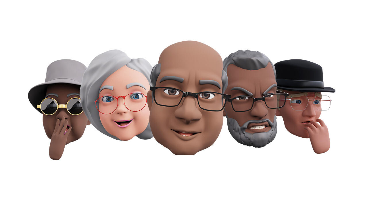 Elders 3D heads Elders heads as alternative to Apple memojis